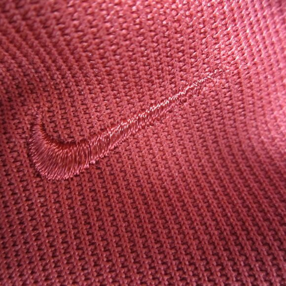 Nike Dri Fit Women S Red LS Hooded Running Athletic Short Full Zip Jacket - Picture 2 of 10